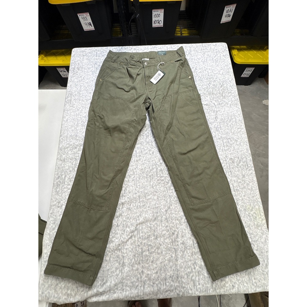 Alpine‎ Design Mens Utility Pant Vintage Olive Green ADM24901 36x34 Double Knee